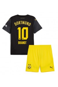 Borussia Dortmund Julian Brandt #10 Babyklær Borte Fotballdrakt til barn 2024-25 Korte ermer (+ Korte bukser)